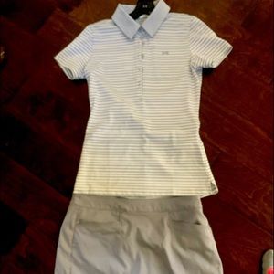 Under Armor Grey and white Shirt